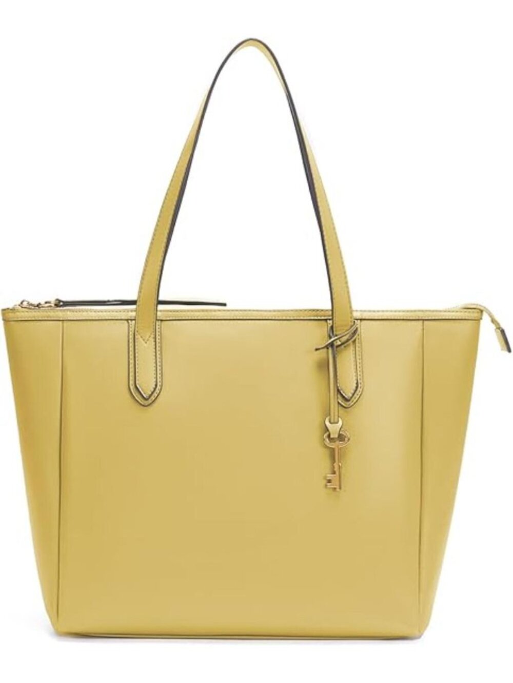 Women's Mustard Yellow Tote Bag Leather Handbag 16L Large Capacity Travel Purses